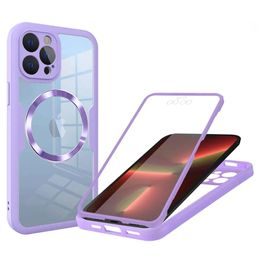 Techsuit MagSafe ColorVerse 360, iPhone 13 Pro, fioletowy
