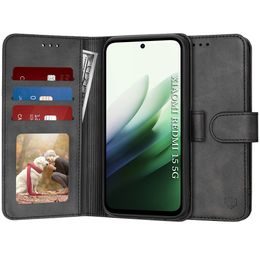 Techsuit Diary Book, Xiaomi Redmi 15 4G / 5G, crna