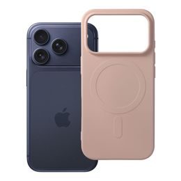 iPhone 17 Pro / 18 Pro silikoninis MagSafe dėklas – rožinė