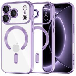 iPhone 17 Pro / 18 Pro ümbris – Techsuit Luxury Crystal MagSafe – lilla