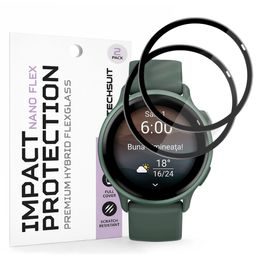Techsuit Nano Flex, Garmin vivoactive 6, 2 τεμάχια, μαύρο