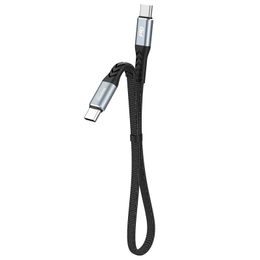 Dudao L10C USB C-USB C kábel, PD100W, fekete