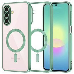 Samsung Galaxy A27 5G ümbris – Techsuit Luxury Crystal MagSafe – roheline