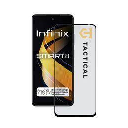 Taktikai üvegpajzs 5D üveg Infinix Smart 8, fekete