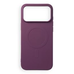 iPhone 17 Pro Max / 18 Pro Max silikona vāciņš – Silicone Mag Cover – ķiršsarkans
