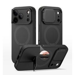 Suritch MagSafe Kickstand Camprotector maska iPhone 17 Pro, crna