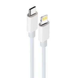 Cablu Maxlife MXUC-05 USB-C - Lightning 2,0 m 20W, alb