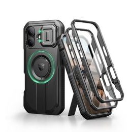 Dexnor MagSafe 360 Kickstand Camprotector калъф iPhone 17, черен