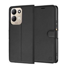 Techsuit Leather Folio Xiaomi Redmi 17 4G / 5G nahast klappümbris – must