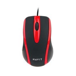 Havit MS753 Mouse universal, negru și roșu