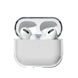 Husă dură și rezistentă AirPods Pro, transparentă (husă A)