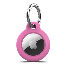 Tech-Protect Rough Anhänger für Apple AirTag 1 / 2 - Schutzhülle mit Karabiner - Rosa