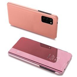 Clear view růžové pouzdro na telefon Samsung Galaxy A32 5G