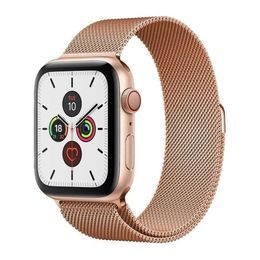 Magnetic Strap Armband für Apple Watch 7 (45 mm), rosa
