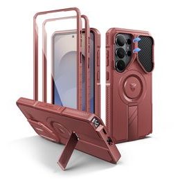 Dexnor MagSafe 360 Kickstand Camprotector husă Samsung Galaxy S26 Ultra, vișiniu