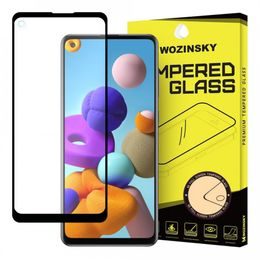 Folie de sticlă securizată 5D pentru Samsung Galaxy A21s, neagră