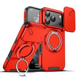 Camslide Stand etui, iPhone 18 Pro, rdeč