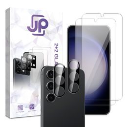 JP Combo pack, Komplet 2 kaljenih stekel in 2 stekel za kamero, Samsung Galaxy S23