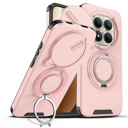 Camslide Stand Schutzhülle für Xiaomi Redmi Note 15 Pro 5G - Mit Kamera-Schieber und Metallständer - Rosa