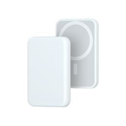 Bezprzewodowy powerbank MagSafe z wejściem Lightning, 5000mAh, 15W, biały