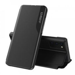 Eco Leather View Case, Xiaomi Redmi Note 10 5G / Poco M3 Pro, černé