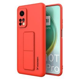 Wozinsky Kickstand kryt, Xiaomi Mi 10T / Mi 10T Pro, červený