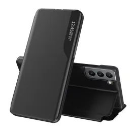 Eco Leather View Case, Samsung Galaxy S22 Plus, čierne