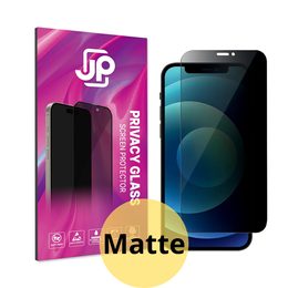 JP Matte Privacy Σκληρυμένο γυαλί, iPhone 12 / 12 Pro, μαύρο