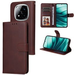 Magnetický kryt, Xiaomi Redmi Note 14 Pro Plus 5G, hnedý