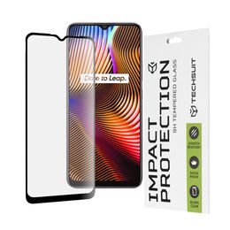 TechSuit 111D Zaščitno kaljeno steklo, Realme 7i Global / C11 / C11 2021 / C15 / C21 / C21Y / C25s / C25Y / Narzo 30A, črna