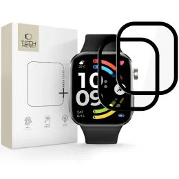 Tech-Protect Glass Flex+ für Xiaomi Redmi Watch 6 - Hybrides Displayschutzglas - 0,28 mm - Schwarz - 2 Stück