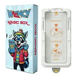 Wency Magic Box 5D Σκληρυμένο Γυαλί με Εύκολη Εφαρμογή, Xiaomi Redmi Note 13 Pro 5G, μαύρο