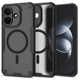 Tech-Protect Rugged Shield MagSafe Schutzhülle für Xiaomi Redmi Note 17 Pro 5G - Hybrid Case mit MagSafe Technologie - Mattschwarz