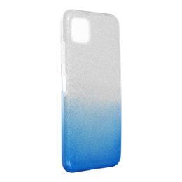 Hülle Forcell Shining, Samsung Galaxy A22 5G, silber-blau