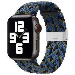 Szíj Szövettel ellátott szíj Apple Watch 6 / 5 / 4 / 3 / 2 (40 mm / 38 mm) kék színű órához