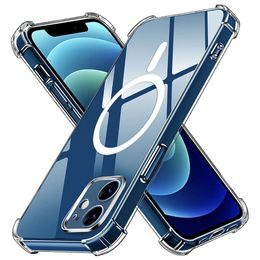Techsuit Shockproof MagSafe průhledný obal, iPhone 12