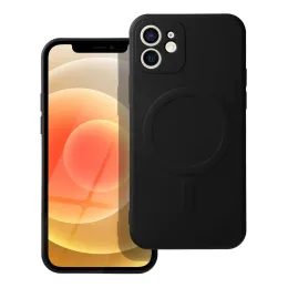 Silicone Mag Cover husă, iPhone 12, negru