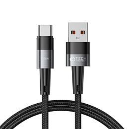 Tech-Protect UltraBoost USB-C kabel, 66W / 6A, 1 m, šedý