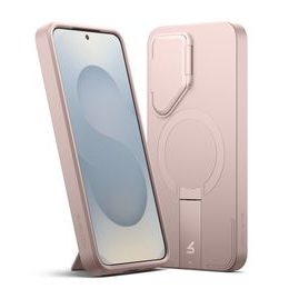 Suritch MagSafe Kickstand Camprotector etui Samsung Galaxy S25, różowy