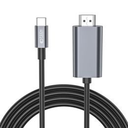 Tech-Protect UltraBoost Adapter USB-C - HDMI 4K 60Hz, 2 m, schwarz