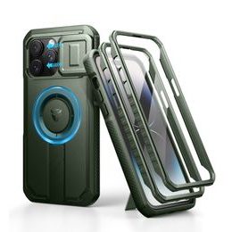Dexnor MagSafe 360 Kickstand Camprotector Husă iPhone 14 Pro Max, verde