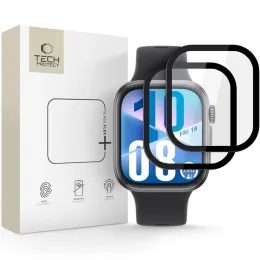 Tech-Protect Glass Flex+, Huawei Watch Fit 3 / 4, czarne, 2 sztuki