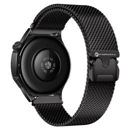 F-Design FS10 Curea din oțel pentru ceasuri Samsung Watch 22 mm, negru