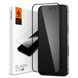 Spigen Glass FC Zaščitno kaljeno steklo, iPhone 14 Pro Max, črn