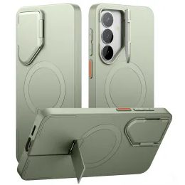 Suritch MagSafe Kickstand Camprotector maska Samsung Galaxy S26 Plus, zelena