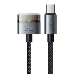 Mcdodo Μαγνητικό καλώδιο (CA-2070) USB-C - MagSafe 3, 140W, LED ενδείκτης, 2 m, μαύρο