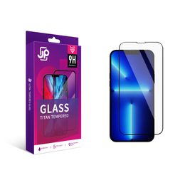 JP Titan extra robustes Panzerglas, iPhone 13 Pro Max / 14 Plus, schwarz