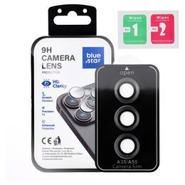 BlueStar Easy Install sticlă pentru cameră foto, Samsung Galaxy A55, negru