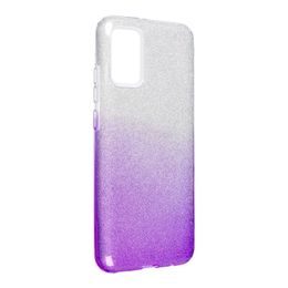 Hülle Forcell Shining, Samsung Galaxy A03S, silber-violett