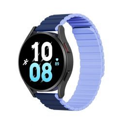 Dux Ducis Universelles Magnetisches Armband für Samsung Galaxy Watch 3 45mm / S3 / Huawei Watch Ultimate / GT3 SE 46mm (22mm LD Version) - Blau